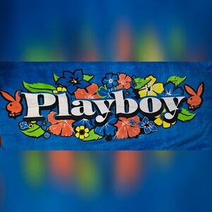 HAWAII FLORAL PLAYBOY BEACH TOWEL NEW 100% COTTON